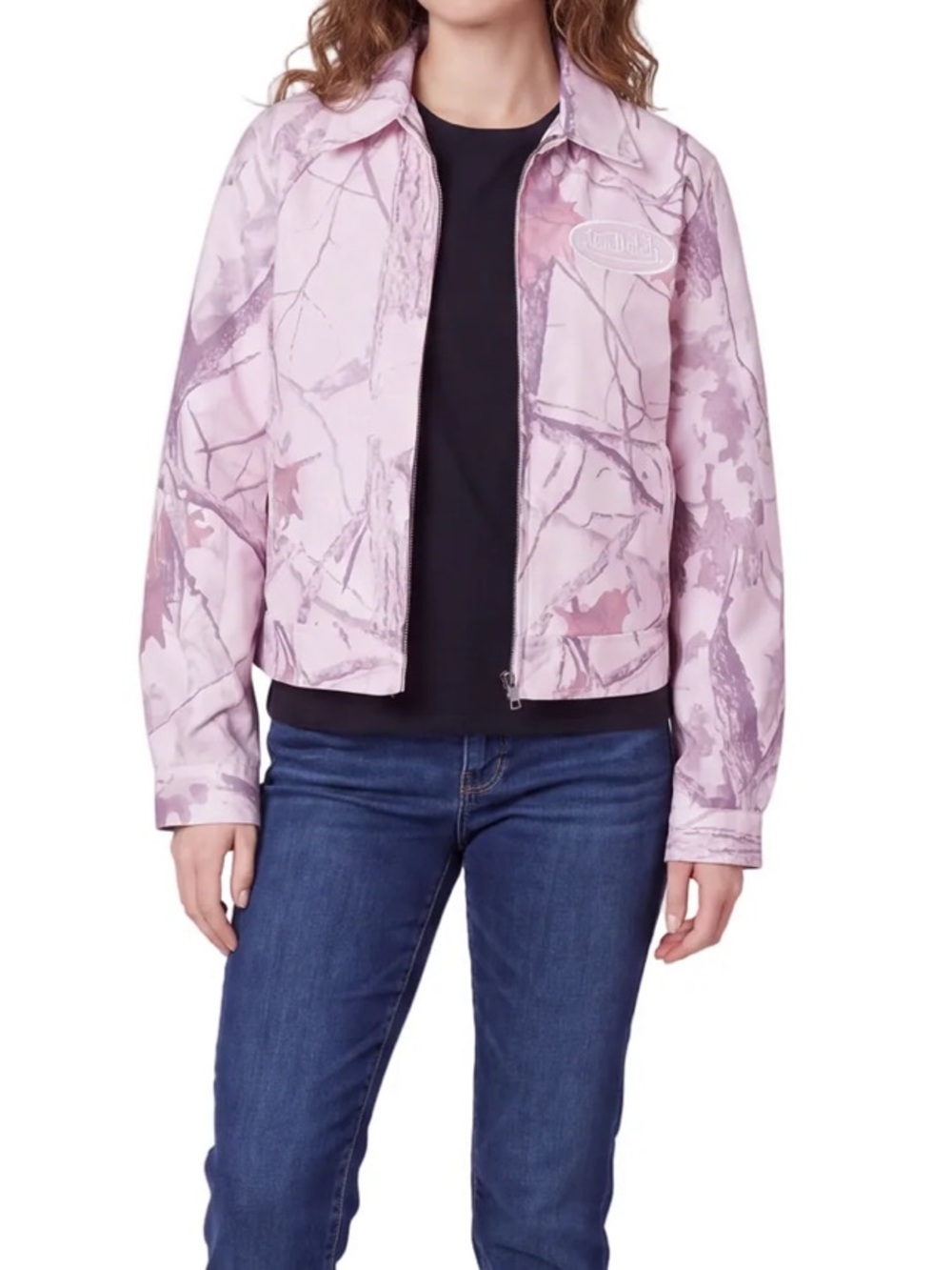 Von Dutch Pink Tree Camo Trucker Jacket NWT Sold Out size L